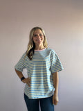 Loose Stripe tee (blue)