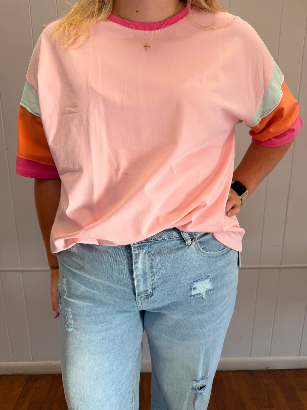 Casual Color Block (Pink)