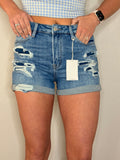 Denim patch Shorts VERVET