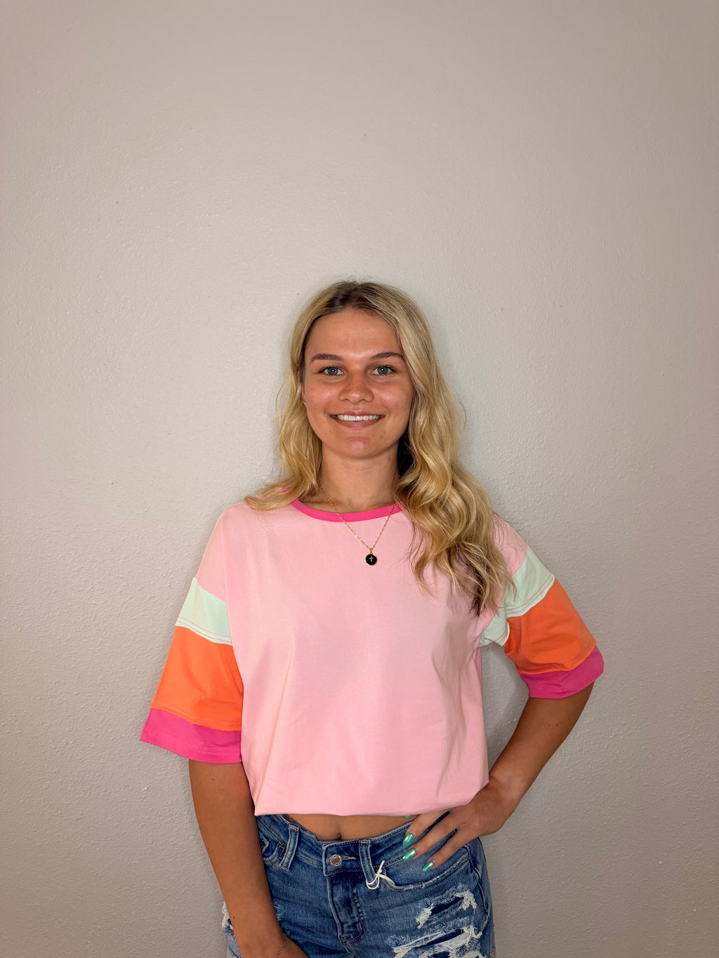 Casual Color Block (Pink)