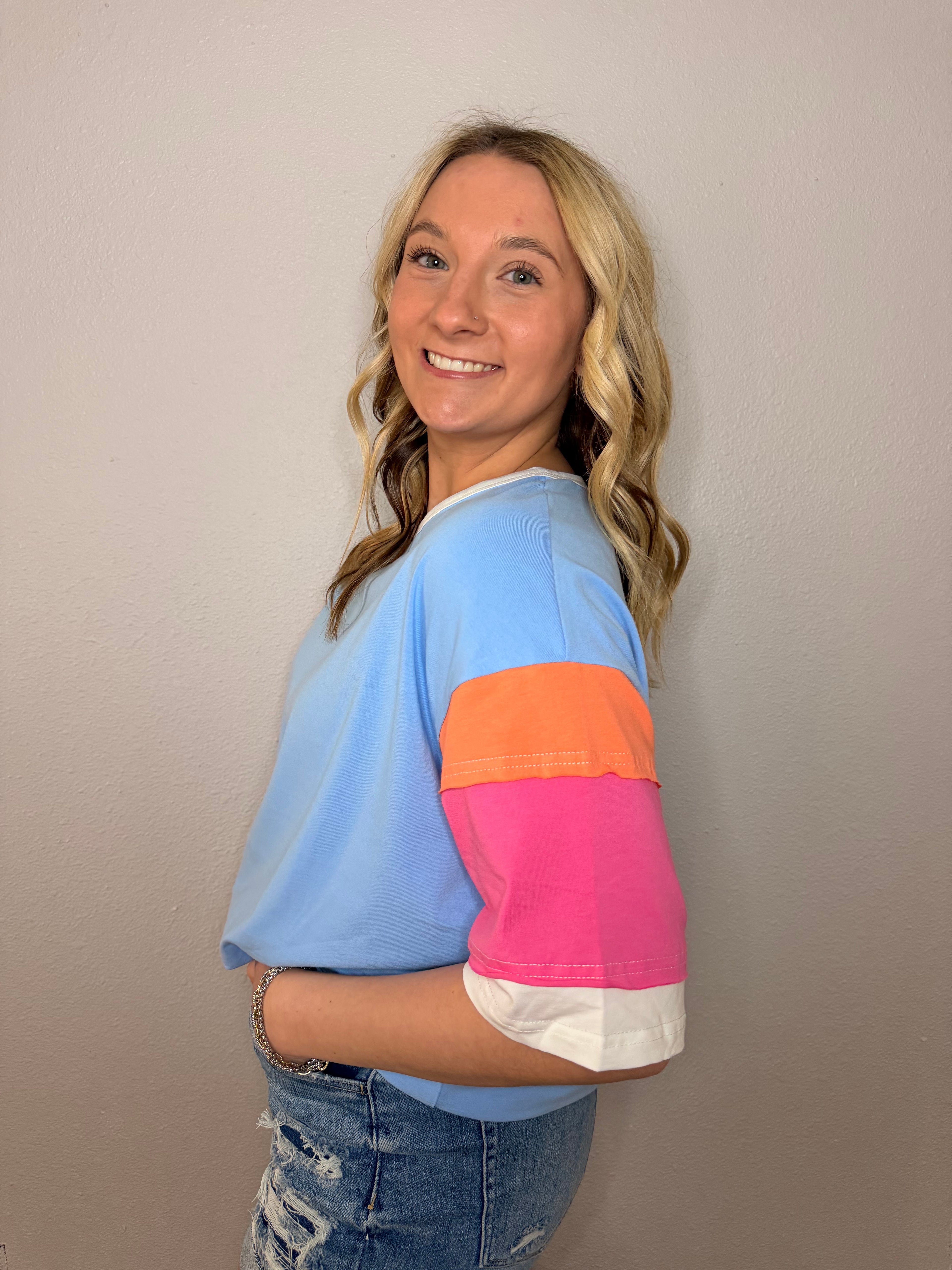 Casual Color Block (Blue)