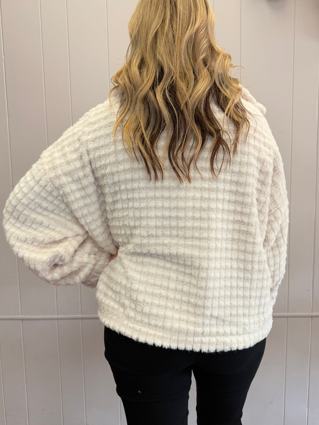 Coconut Cream Zip-Up