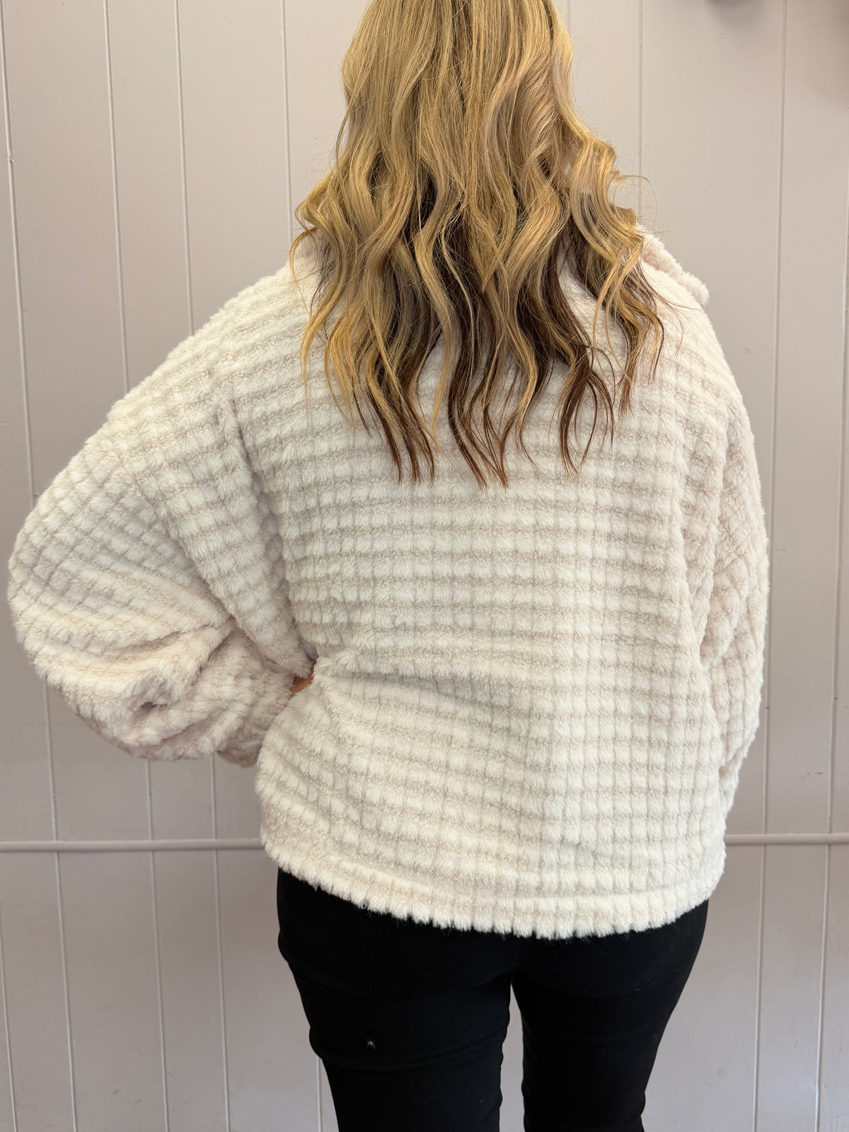 Coconut Cream Zip-Up