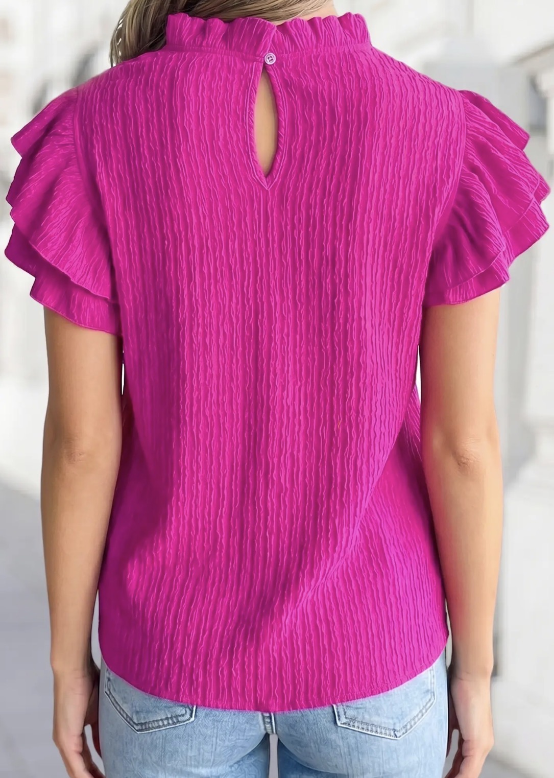 Sweet Statement Ruffle Top