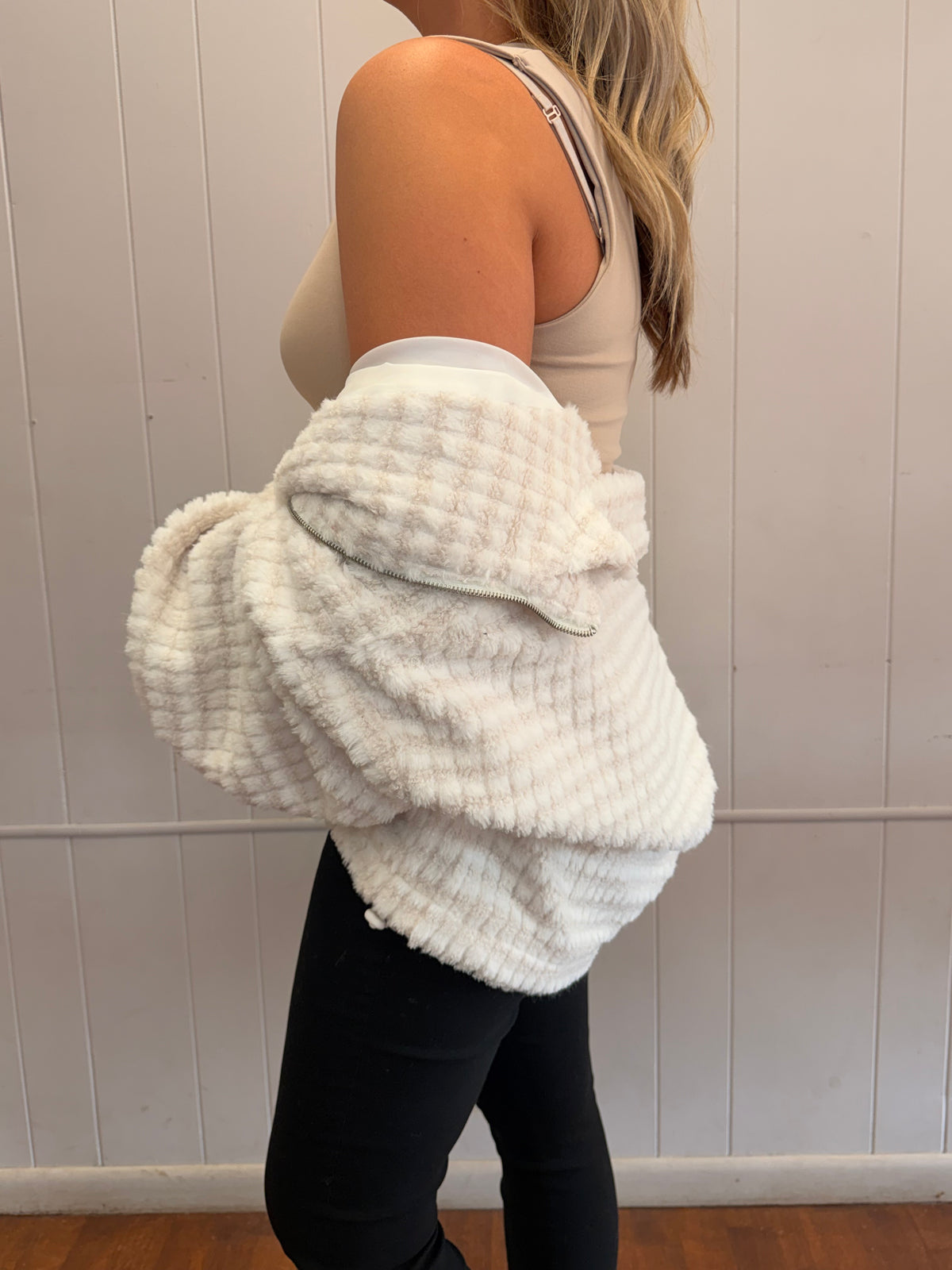 Coconut Cream Zip-Up